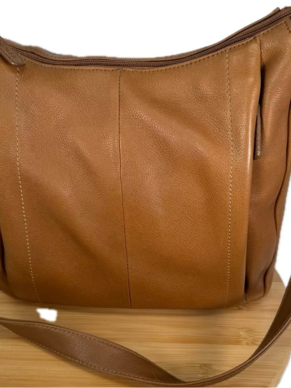 Rolfs Tan Leather Shoulder Bag